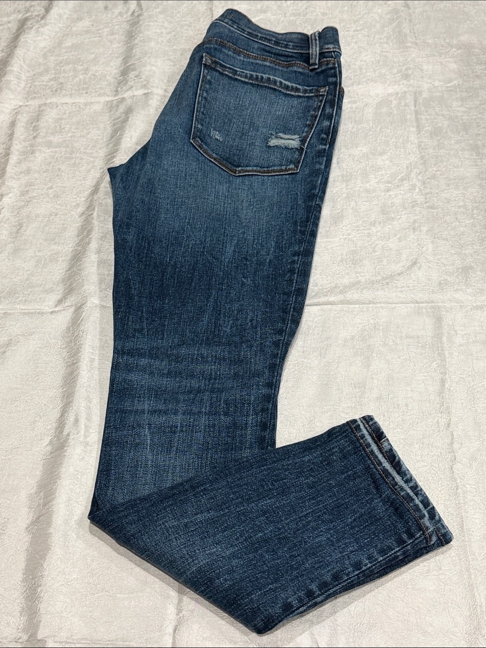 J Brand Distressed Skinny Jeans Size 28 Dark Wash Stretch Denim